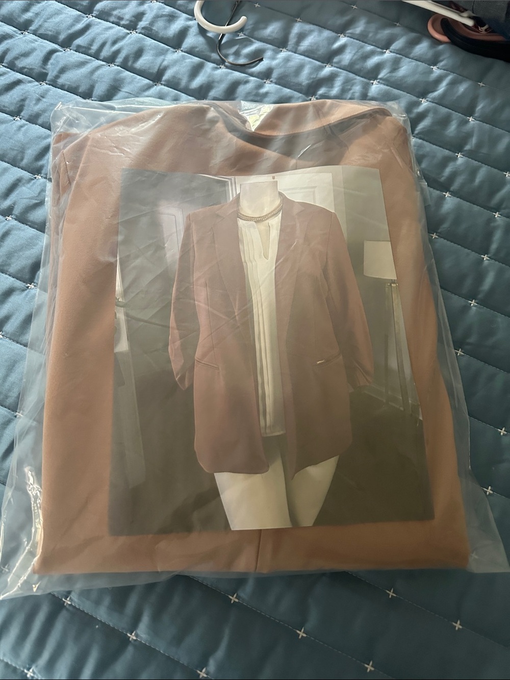 Anne Klein Dusty Rose Open-Front Blazer - Picture 14 of 14